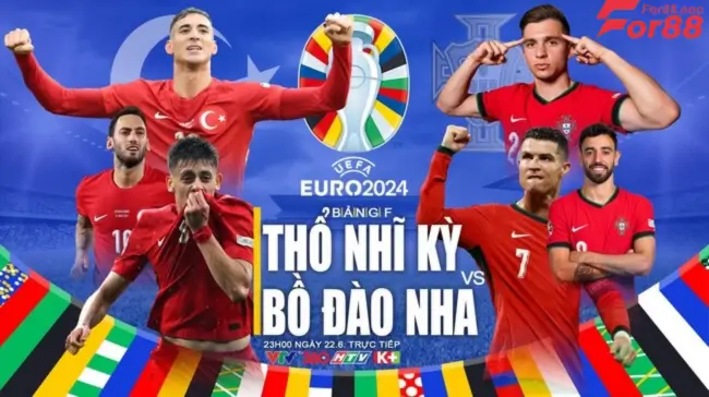 Lịch Thi Đấu Bóng Đá EURO 2024 Ngày 22/6 Tại For88